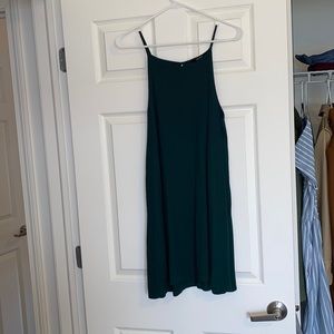 Dark green summer dress